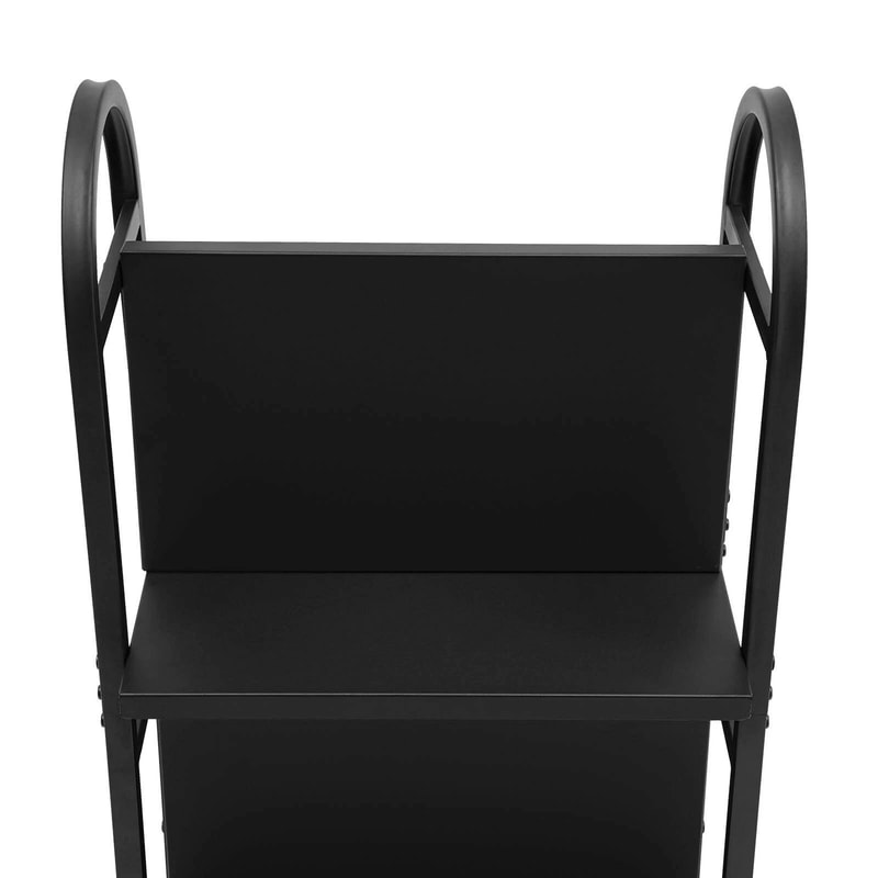 Rolling Library Book Cart With Wheels Double Sided Office Book Organizer 8