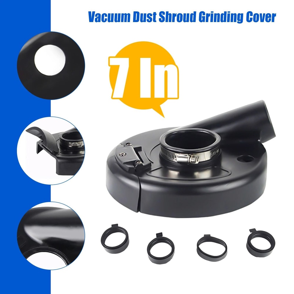 Universal Angle Grinder Dust Shroud Vacuum Dust Cover Collector 9