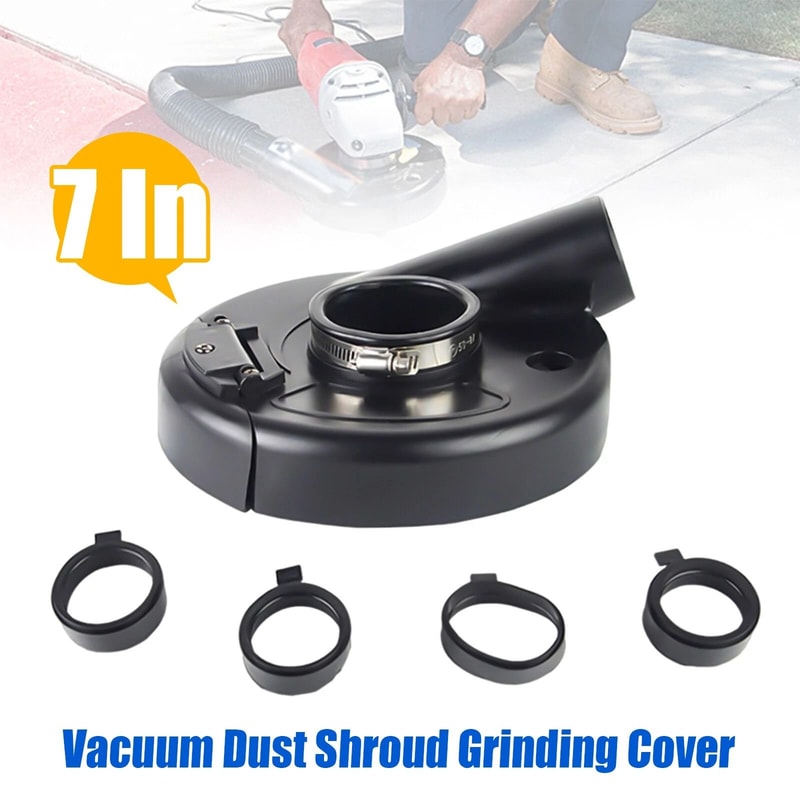 Universal Angle Grinder Dust Shroud Vacuum Dust Cover Collector 12
