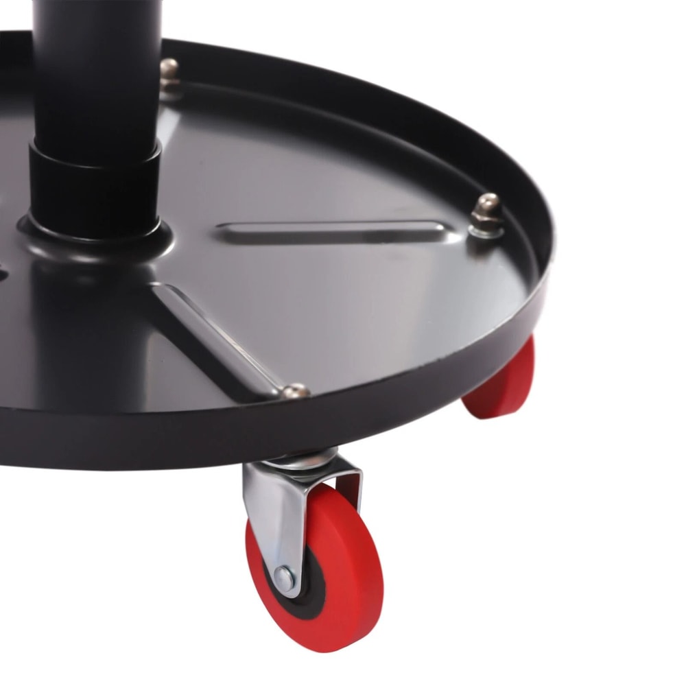 Adjustable Rolling Garage Stool Mechanic Shop Seat With 5 Casters 1