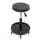 Adjustable Rolling Garage Stool Mechanic Shop Seat With 5 Casters 10