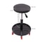 Adjustable Rolling Garage Stool Mechanic Shop Seat With 5 Casters 14