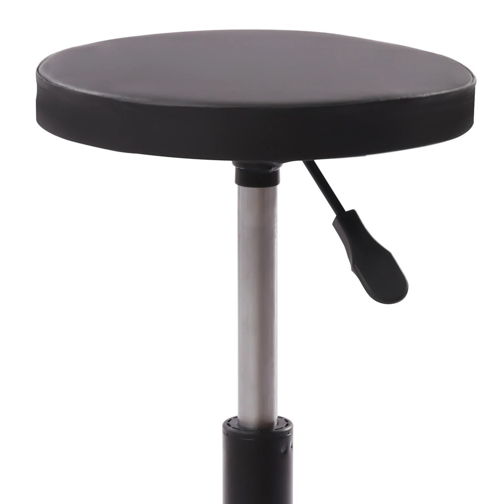 Adjustable Rolling Garage Stool Mechanic Shop Seat With 5 Casters 7