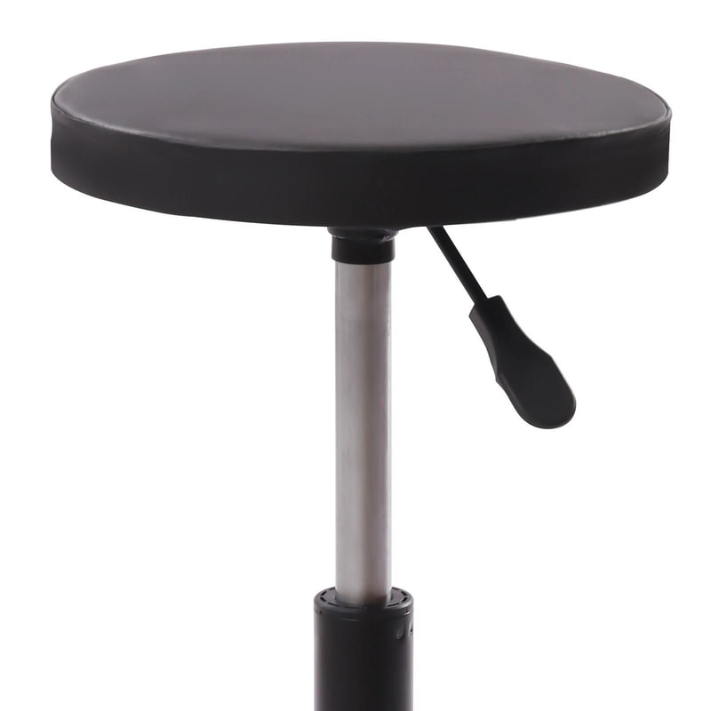 Adjustable Rolling Garage Stool Mechanic Shop Seat With 5 Casters 7