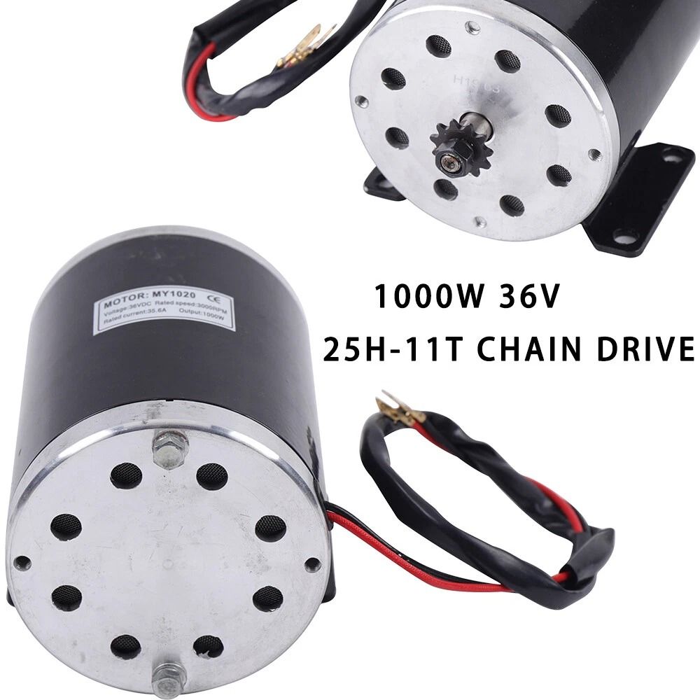 Brushed DC Motor For Go Kart E Bike Scooter RPM 10