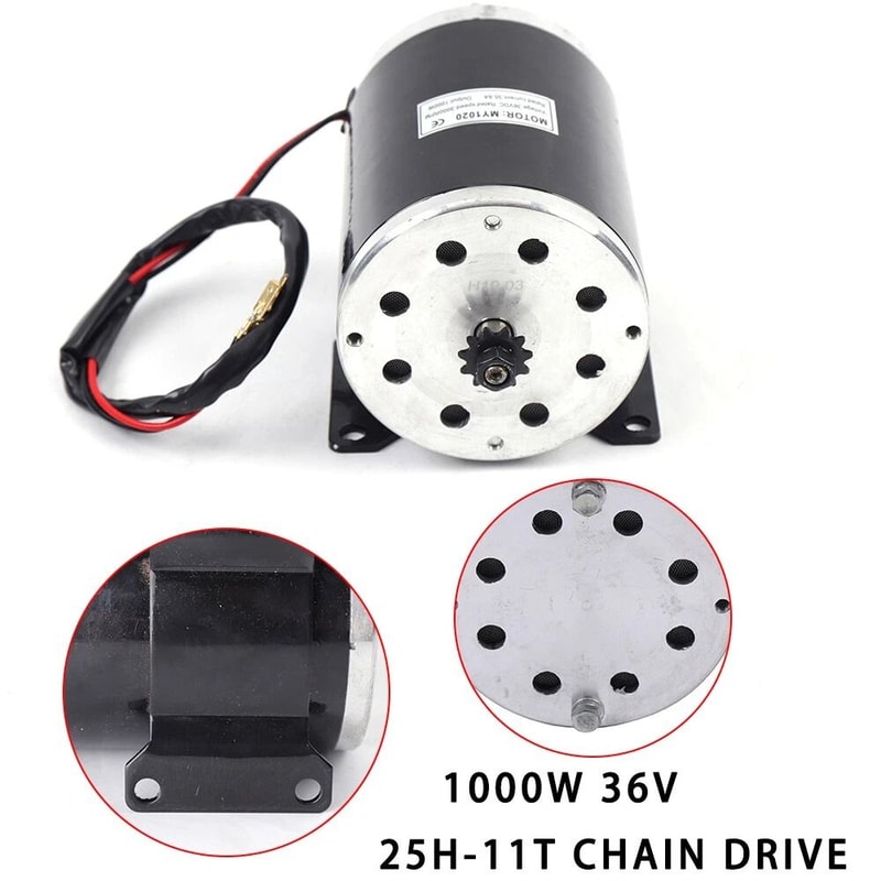 Brushed DC Motor For Go Kart E Bike Scooter RPM 8