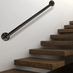 wall mounted metal stair railing for indoor outdoor steps