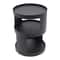 Modern 2 Tier Round Side Table Black Nightstand For Sofa And Bedroom Storage 12