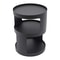 Modern 2 Tier Round Side Table Black Nightstand For Sofa And Bedroom Storage 12