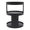 Modern 2 Tier Round Side Table Black Nightstand For Sofa And Bedroom Storage 14