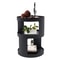 Modern 2 Tier Round Side Table Black Nightstand For Sofa And Bedroom Storage 17