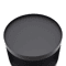 Modern 2 Tier Round Side Table Black Nightstand For Sofa And Bedroom Storage 7
