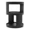 Modern 2 Tier Round Side Table Black Nightstand For Sofa And Bedroom Storage 9