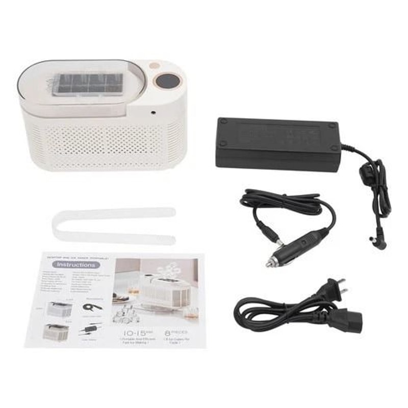 Portable 8 Cube Mini Countertop Ice Maker For Car Travel Home RV And Office 2