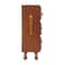 Vintage 3 Tier Storage Cabinet With Drawers Brown Pine Wood Organizer 6