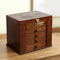 Large Jewelry Organizer Vintage Wooden Jewelry Box With 5 Layers And 4 Drawers 4