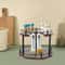 Height Adjustable Spice Organizer Rack With Rotating Cabinet Storage 0