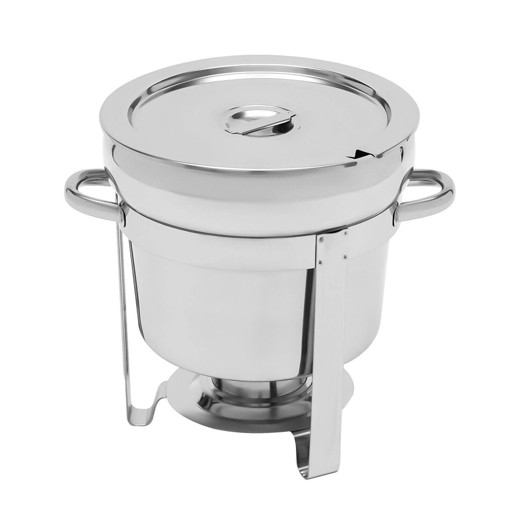 Stainless Steel Soup Chafer Hot Pot Chafing Dish Set With Lid 8