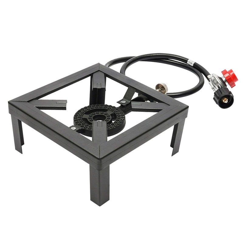 Portable Propane Cooker Burner Stove With Hose For Camping BBQ And Outdoor Cooking 10