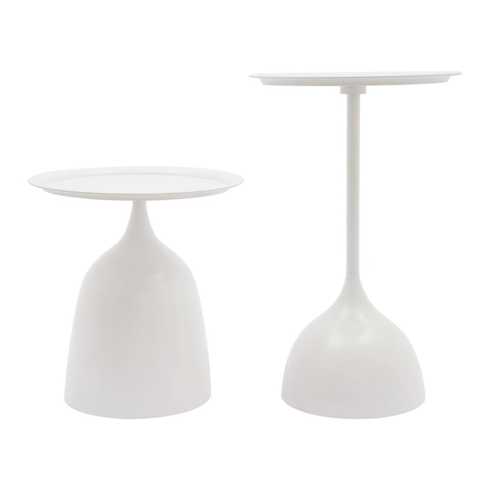 Modern Round Side Table Set With Pedestal End Tables For Sofa Bedside And Living Room 3