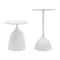 Modern Round Side Table Set With Pedestal End Tables For Sofa Bedside And Living Room 3