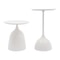 Modern Round Side Table Set With Pedestal End Tables For Sofa Bedside And Living Room 3