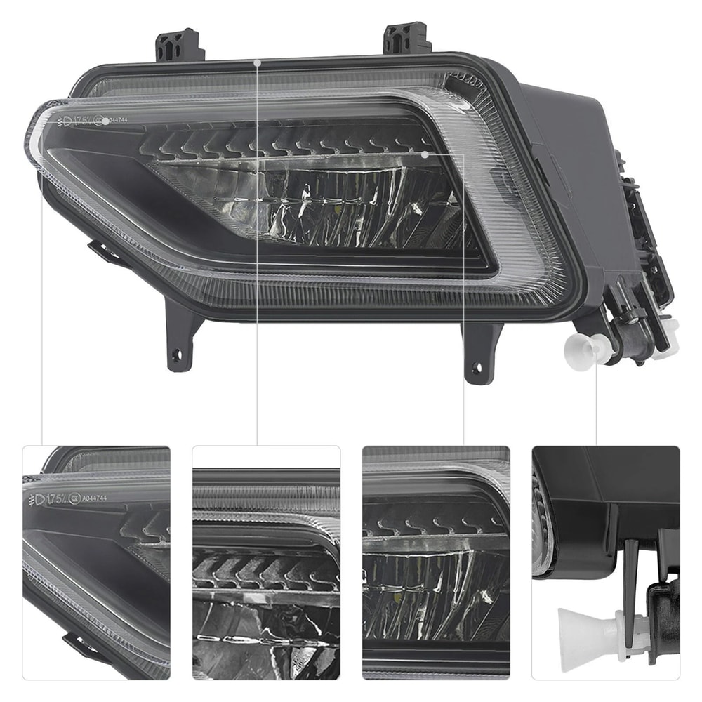 VW Atlas Left Side LED Fog Light 2018 2020 Driver Fog Lamp Replacement 3