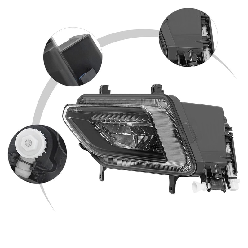 VW Atlas Left Side LED Fog Light 2018 2020 Driver Fog Lamp Replacement 16