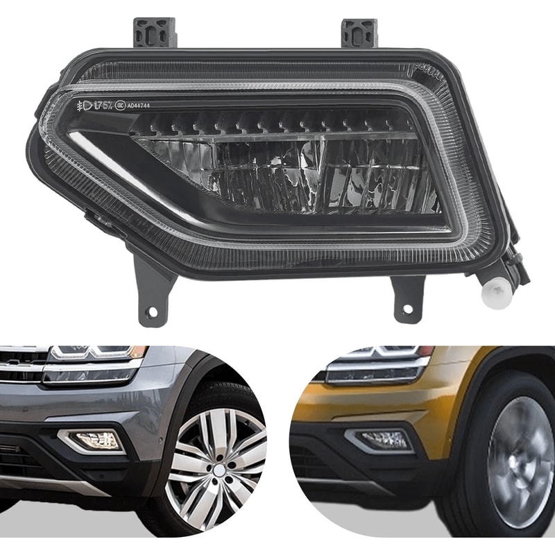 VW Atlas Left Side LED Fog Light 2018 2020 Driver Fog Lamp Replacement 19