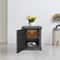 Modern Industrial Floorstanding Side Table Iron Bedside Table With Storage Cabinet 2