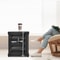 Modern Industrial Floorstanding Side Table Iron Bedside Table With Storage Cabinet 12