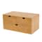 Eco Smart Bamboo Desk Drawer Organizer 3 Drawer Tabletop Storage For Office Home 3