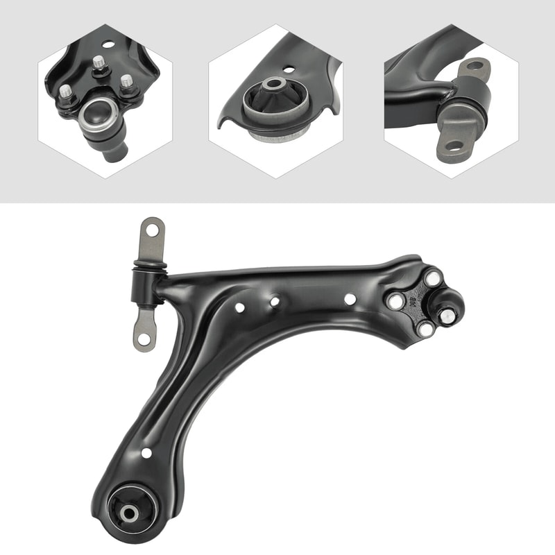 Front Right Lower Control Arm For Tucson Sportage Durable Black 11