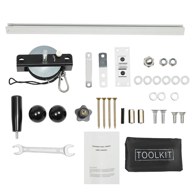 Heavy Duty Lumber Winch Kit Manual Winch Kit For Chainsaw Mill With Handle 9