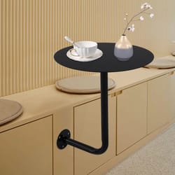 wall mounted bar table l type coffee table for small spaces, cafes and balconies