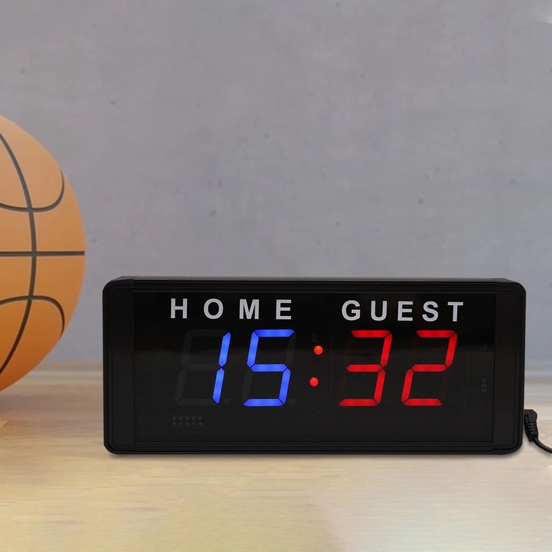Modern Portable LED Tabletop Electronic Scoreboard Digital Sports Score Keeper 19
