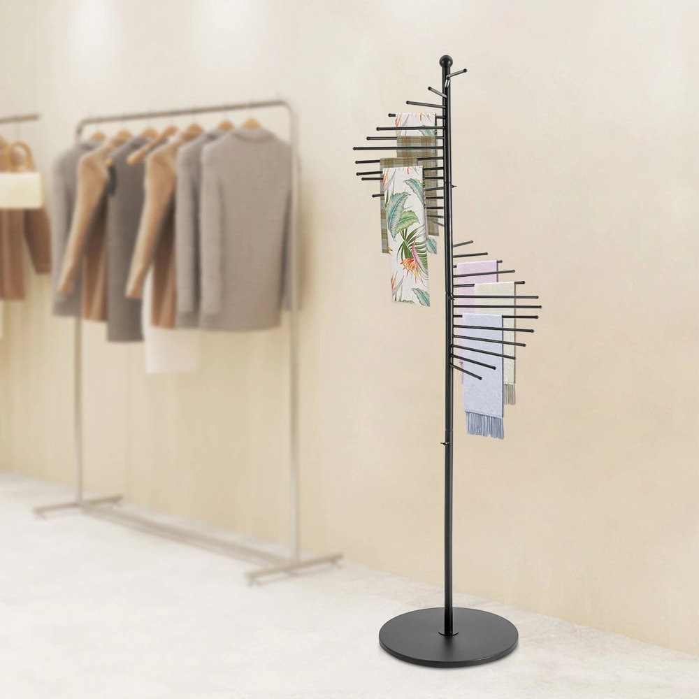 Metal Scarf Display Rack Spiral Hijab Organizer Stand 18