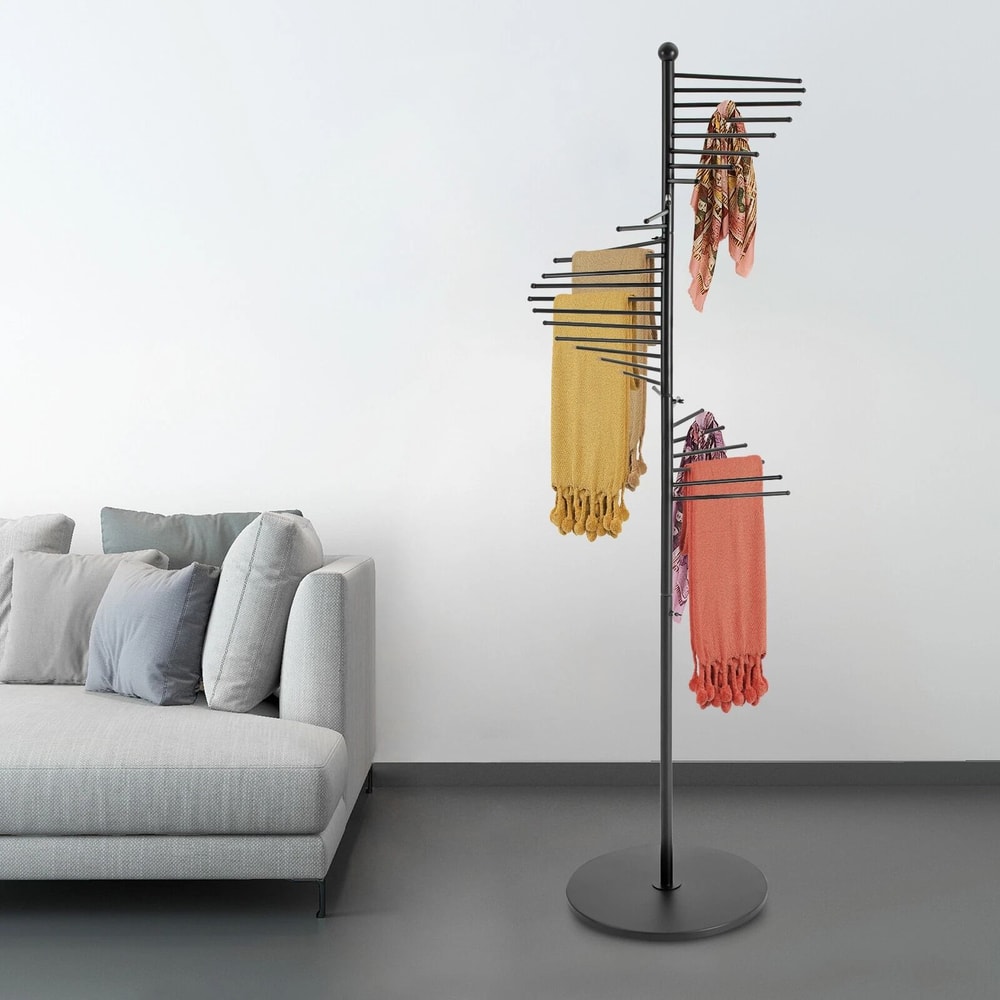 Metal Scarf Display Rack Spiral Hijab Organizer Stand 19