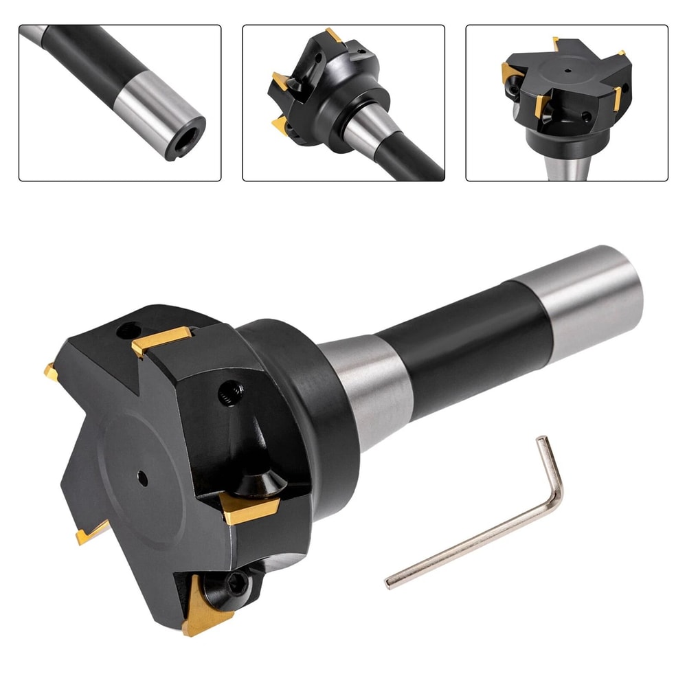 Indexable End Mill R8 Shank Milling Cutter With Blade 11