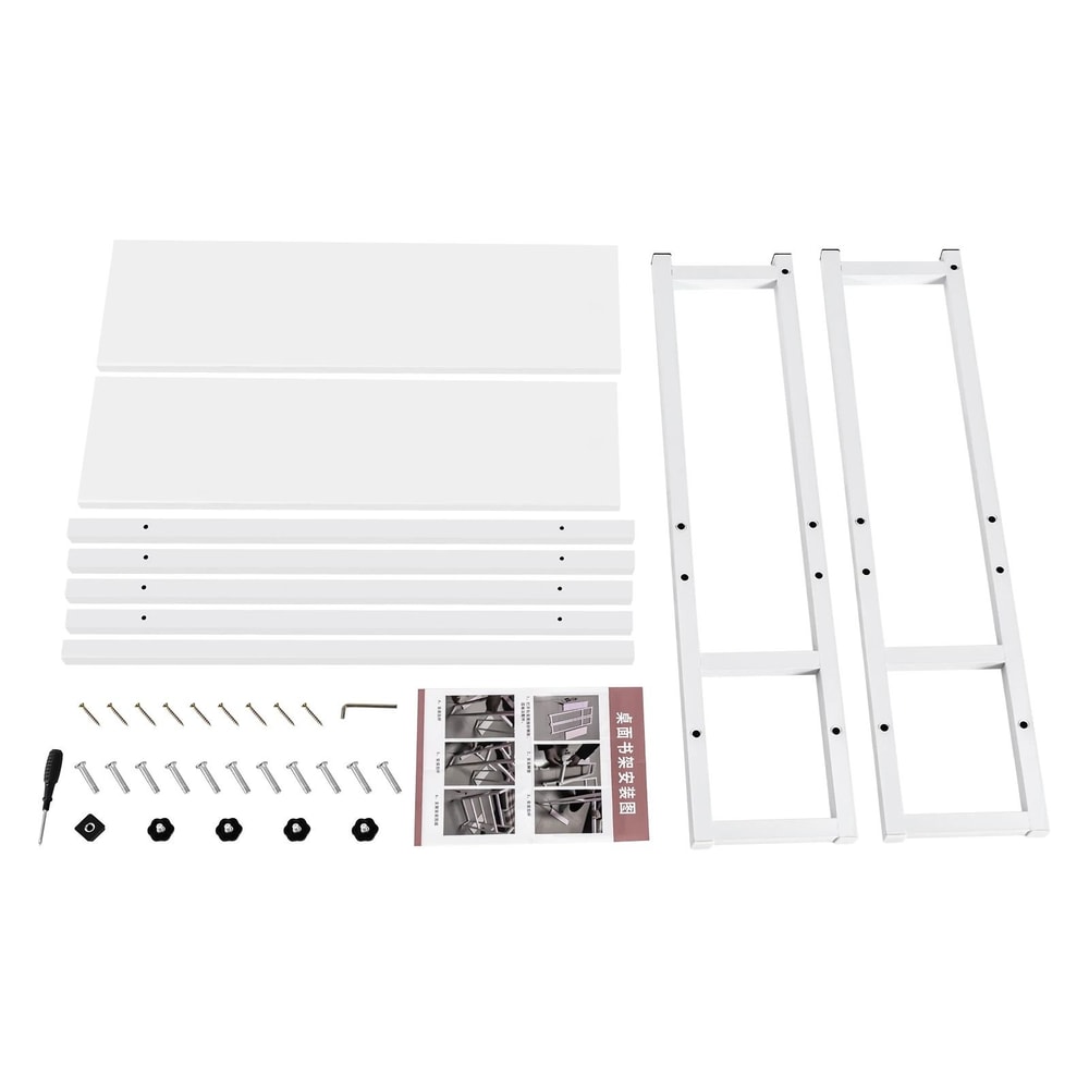 Premium 2 Tier Desktop Organizer Shelf Computer Desk Shelf For Home Office Storage 11
