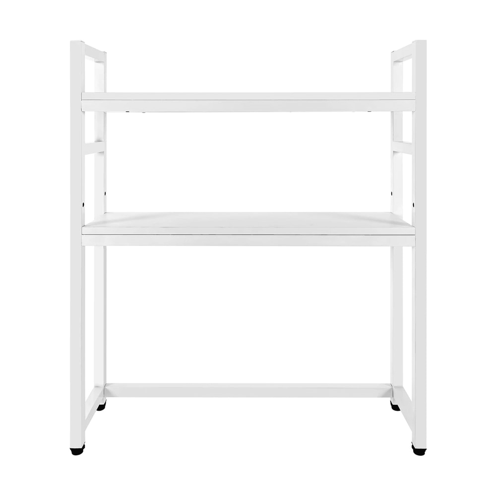 Premium 2 Tier Desktop Organizer Shelf Computer Desk Shelf For Home Office Storage 8