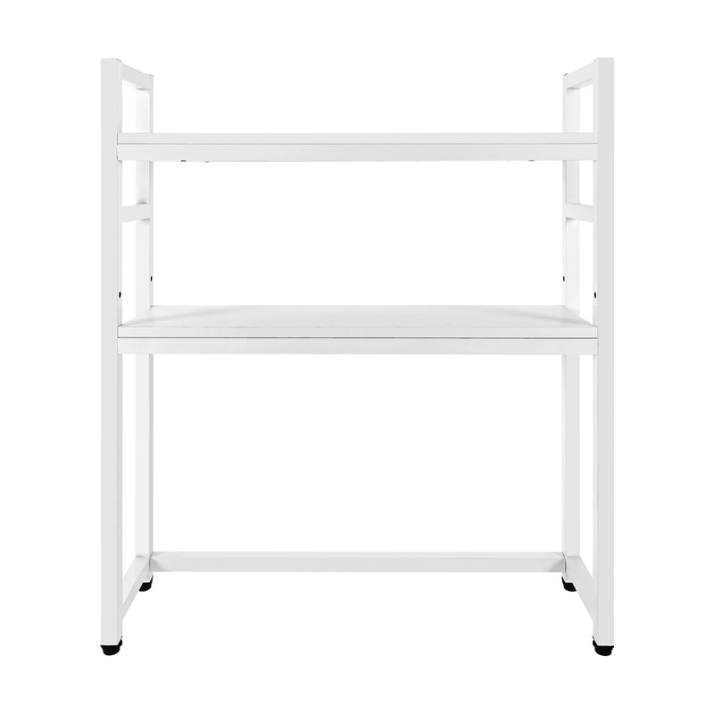 Premium 2 Tier Desktop Organizer Shelf Computer Desk Shelf For Home Office Storage 8