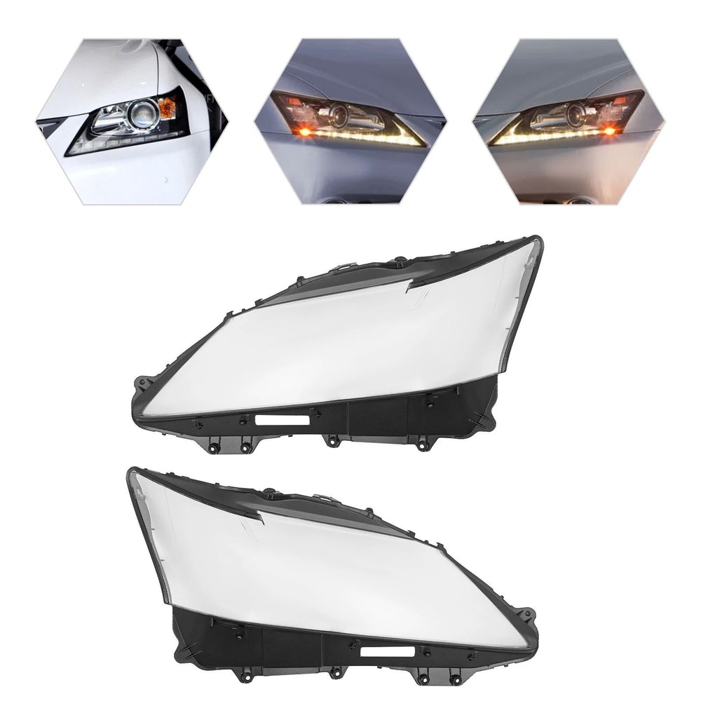 Lexus Headlight Lens Cover Pair 2012 2015 Clear Front Replacement 1