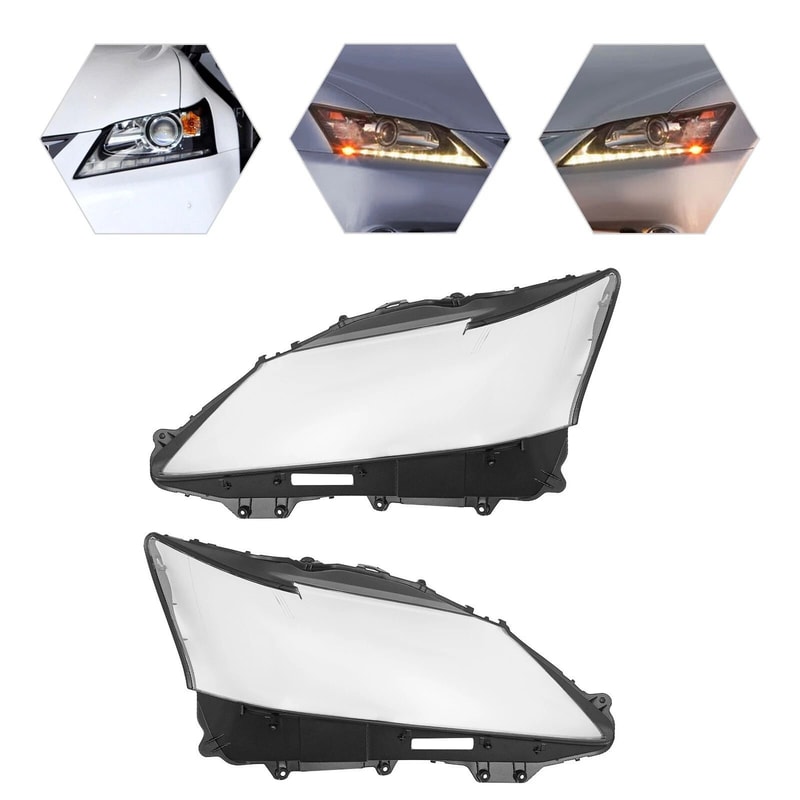 Lexus Headlight Lens Cover Pair 2012 2015 Clear Front Replacement 1