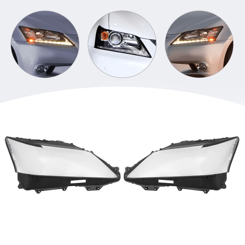 Lexus Headlight Lens Cover Pair 2012 2015 Clear Front Replacement 14