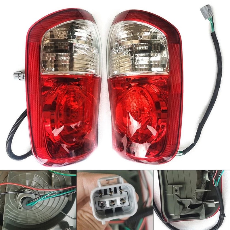 Pair Toyota Tundra Tail Lights Rear Brake Lamps For Double Cab 7