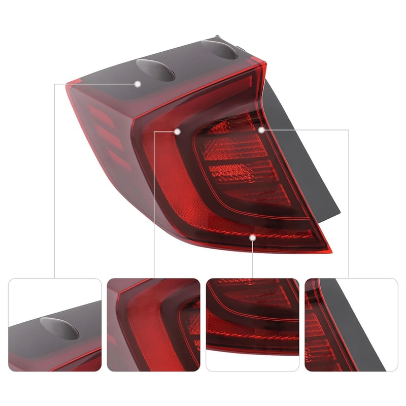 Hyundai Sonata Left LED Tail Light Assembly Driver Side Rear Lamp 10