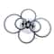 6 Head Modern LED Chandelier Black Acrylic Pendant Ceiling Light Fixture 7
