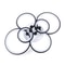 6 Head Modern LED Chandelier Black Acrylic Pendant Ceiling Light Fixture 8