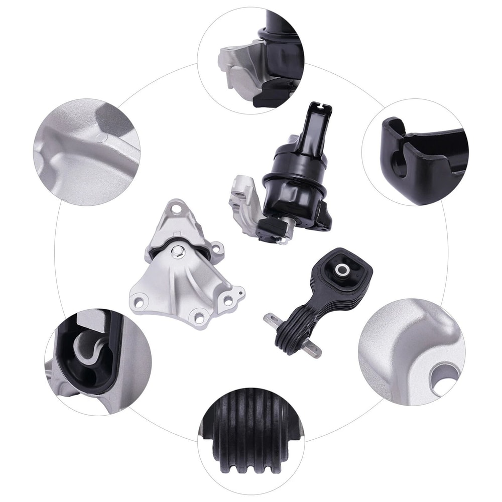Honda Civic Engine Motor Mount Kit With Torque Rod And Trans Mount 1